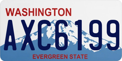 WA license plate AXC6199