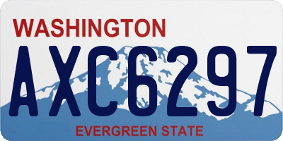 WA license plate AXC6297