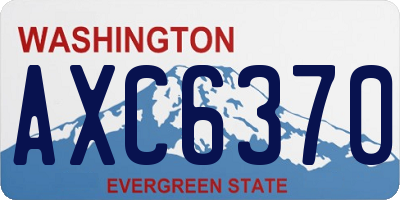 WA license plate AXC6370