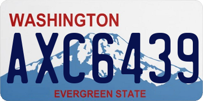 WA license plate AXC6439