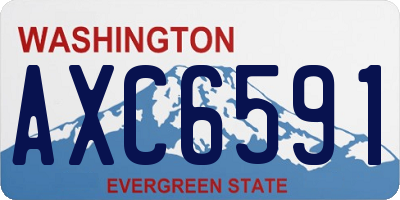 WA license plate AXC6591