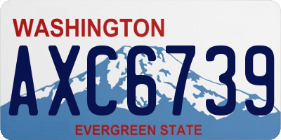 WA license plate AXC6739