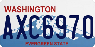 WA license plate AXC6970