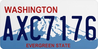 WA license plate AXC7176