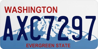 WA license plate AXC7297
