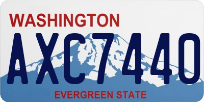 WA license plate AXC7440