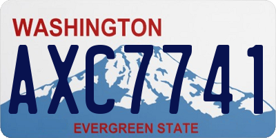 WA license plate AXC7741