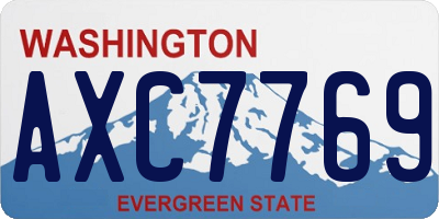 WA license plate AXC7769