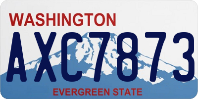 WA license plate AXC7873