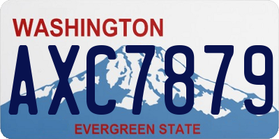WA license plate AXC7879