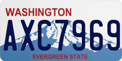 WA license plate AXC7969