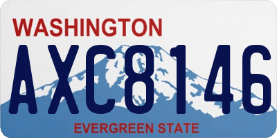 WA license plate AXC8146