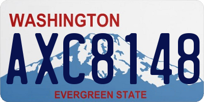 WA license plate AXC8148