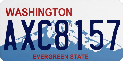 WA license plate AXC8157