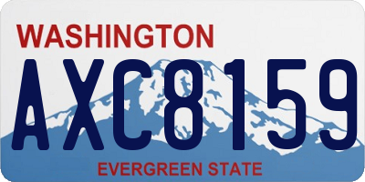WA license plate AXC8159