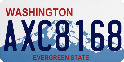 WA license plate AXC8168
