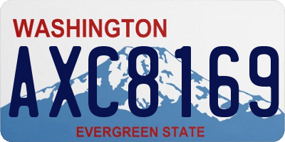 WA license plate AXC8169