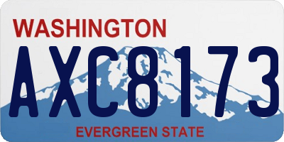 WA license plate AXC8173