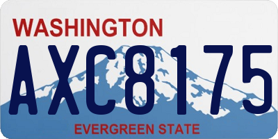 WA license plate AXC8175