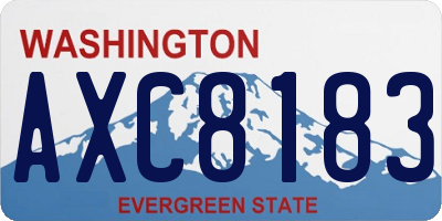 WA license plate AXC8183
