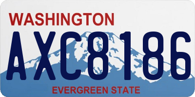 WA license plate AXC8186