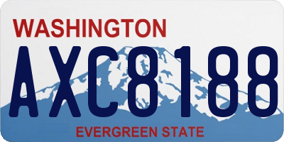 WA license plate AXC8188