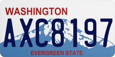 WA license plate AXC8197
