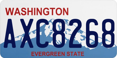 WA license plate AXC8268