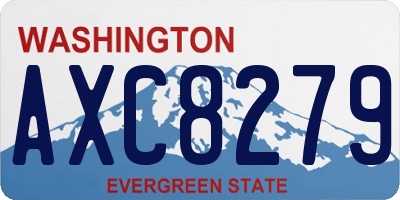 WA license plate AXC8279