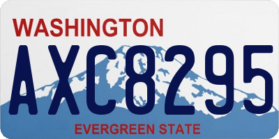 WA license plate AXC8295