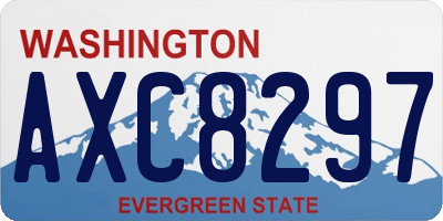 WA license plate AXC8297