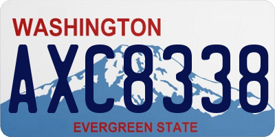 WA license plate AXC8338