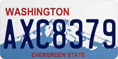 WA license plate AXC8379