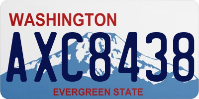 WA license plate AXC8438