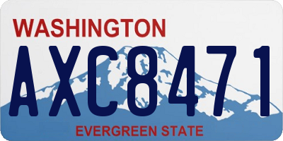 WA license plate AXC8471