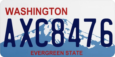 WA license plate AXC8476