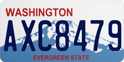 WA license plate AXC8479