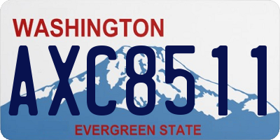WA license plate AXC8511