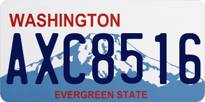 WA license plate AXC8516