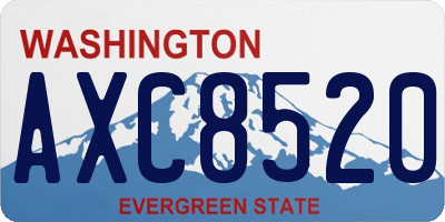 WA license plate AXC8520