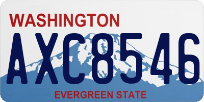 WA license plate AXC8546