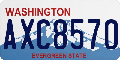 WA license plate AXC8570