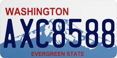 WA license plate AXC8588