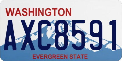 WA license plate AXC8591