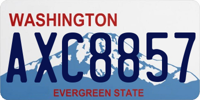 WA license plate AXC8857