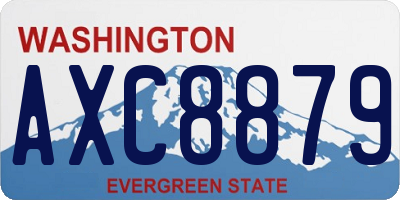 WA license plate AXC8879