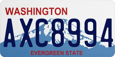 WA license plate AXC8994