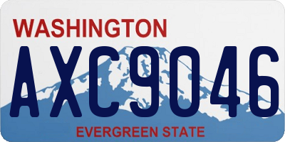 WA license plate AXC9046