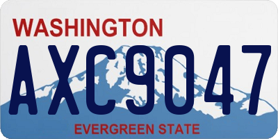 WA license plate AXC9047