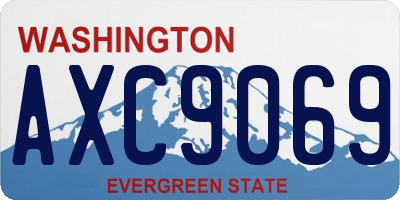 WA license plate AXC9069